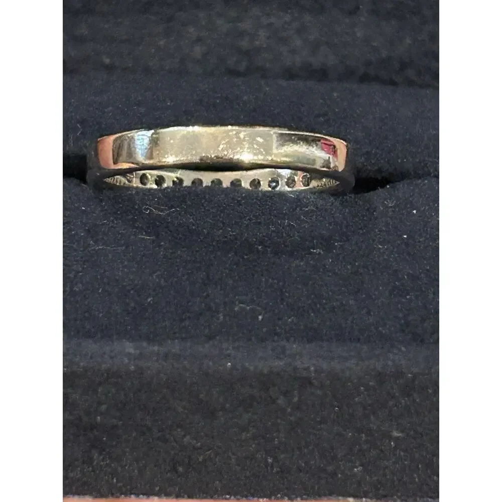 Vintage Rogers 1/4 CTW Diamond Channel Wedding Band Ring Size 8 w/ Box
